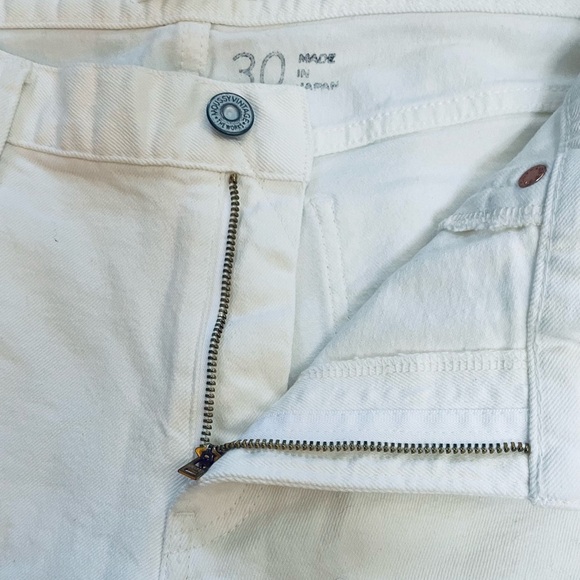 Moussy Vintage MV Buffalo Skinny White Mid Rise Fray Step Cut Hem Jean Size 30 - Picture 9 of 16